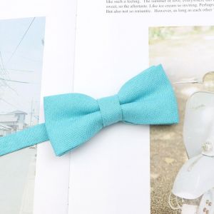 Nouvelle Couleur Claire Parent-Enfant Noeud Papillon Coton Enfants Hommes Décontracté Papillon Cravate Blanc Bleu Rose Noeud Papillon Accessoire De Dîner De Mariage - Neuf