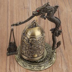 Cloche de dragon vintage a suspendre, decoration bouddhiste, decoration pour la maison ou le bureau (moine) - Neuf