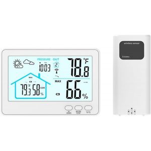 SUBZONAL-Station M&eacute;t&eacute;orologique Sans avec Thermom&egrave;tre Int&eacute;rieur/Ext&eacute;rieur, Hygrom&egrave;tre, Horloge de Pr&eacute;vision M&eacute;t&eacute;o &agrave; Domicile. - Neuf
