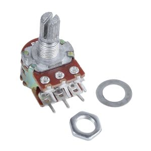1 pcs m&eacute;tal argent&eacute; B50K 50K ohm 6-pin dual trim potentiom&egrave;tre - Neuf