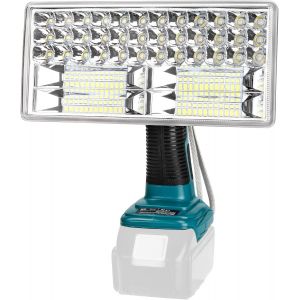 DOOL-Lampe Led Sans Fil 4200Lm Compatible Avec Batterie Au Lithium Makita 18V Lxt,Lampe De Travail 40W Pour Camping,Réparation De Voiture,Éclairage D'Urgence Et De Chantier - Neuf