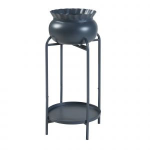 Porte-Plantes Style Intemportel Support 60 X 27 X 27 Cm Noir Helloshop26 03_0010333 - Neuf