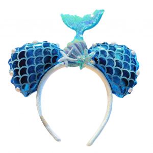 Bandeau De Sirène Inspiré De L'océan, Coquillage, Couronne De Fausses Perles, Bandeau Pour Femmes Et Filles, Charmante Queue De Sirène, Étoile De Mer, Accessoires Pour Cheveux-B - Neuf