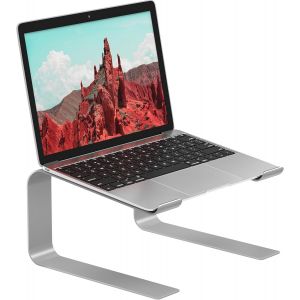 Support Ordinateur Portable,Support Ergonomique pour PC Portable pour Bureau,Support Laptop Compatible avec Les Ordinateurs Portables de 10-17.3"",Argent - Neuf