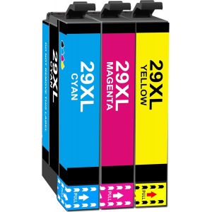 29XL Cartouches d'encre Remplacement pour Epson 29 29XL Multipack,pour Expression Home XP-245 XP-255 XP-235 XP-247 XP-345 XP-332 XP-335 XP-342 XP-432 XP-435 XP-257 (3-Pack) - Neuf