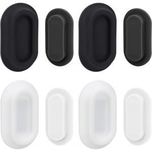 Support Magn&eacute;tique Pour T&eacute;l&eacute;commande Mural : Lot De 4 Supports Muraux Pour T&eacute;l&eacute;commande, Support Mural Facile &Agrave; Ranger Pour T&eacute;l&eacute;phone, T&eacute;l&eacute;commande Tv, Prise De Charge (Noir + Blanc) - Neuf