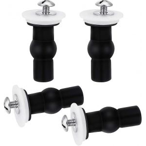 Lot de 4 vis pour abattant WC, vis d'expansion, vis universelles pour fixation, boulons d'expansion, fixation pour charnières de siège WC, fixation pour trou borgne - Neuf