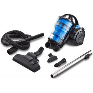 Aspirateur cyclonique sans Sac P2000 (Puissance 700 Watts, capacité du bac à poussière 2 litres, Filtre HEPA 13 Lavable, Rayon d'action 8,5 m, MD 11905) Bleu - Neuf