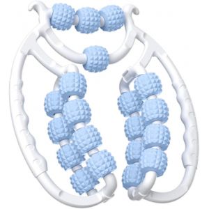 Rouleau Massage&iquest;Rouleau De Jambe, Rouleaux De Massage &Agrave; 20 Roues Pour Les Jambes, Rouleau De Cellulite En Plastique, Rouleau De Masseur De Cellulite Non Glissant Pour Cuisse (Bleu) - Neuf