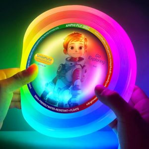 KAL-Disque Volant,16M De Couleurs Rgb 60 Led, Éclairage Dynamique Lumineux,Doux,Ipx7 Étanche Flottant,Premier Choix Pour Les Jeux De Plage De Piscine,Cadeau Jouet Pour Garçon/Fille/Adolescent/Enfant, - Neuf