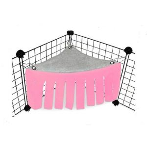 Tente Hamac Confortable Pour Petits Animaux, Lot De 2 - Cachette Rose Pour Hamsters, Cochons D'inde Et Plus Encore - Doux, Durable Et Amusant - Neuf