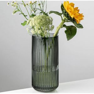 Bnhgc-Vase En Verre , Vase De Fleurs Nordique Minimaliste Cristallin Décoratif, Colonne, Arrangement Floral, Ornements Pour Décoration De Maison, Bureau, Cadeau Pour Mariage, Pendaison De Crémaillère - Neuf