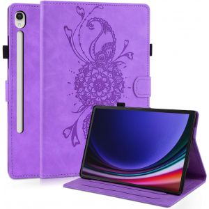 Kal-Coque Étui Compatible Avec Samsung Galaxy Tab S10 Fe 10,9"" 2025 / S9 Fe 10,9"" / S9 11"" 2023 Tablette,Housse Case Étui En Cuir Pu Avec Support Fonction Pour Samsung Galaxy Tab S10 Fe,Violet - Neuf