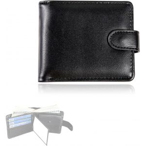 Portefeuille Pour Homme En Cuir Synth&eacute;tique Doux Et S&ucirc;r,Portefeuille Pour Homme,Portefeuille En Cuir Synth&eacute;tique Lisse,Minimaliste Et &Eacute;l&eacute;gant,Portefeuille Pour Homme Usage Quotidien,Avec - Neuf