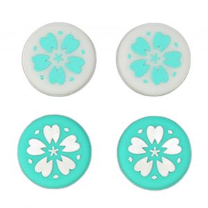 4 Embouts De Poignée De Pouce Pour Interrupteur En Silicone Souple Empêcher Le Glissement Capuchons De Joystick De Remplacement Capuchons De Manette De Pouce Pour Interrupteur Lite Bleu - Neuf