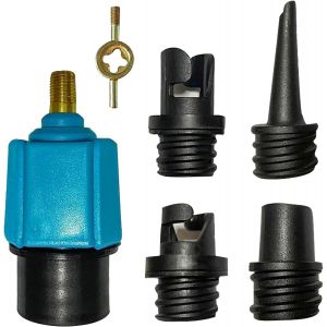 Letnerny-Adaptateur Gonflable Valve, Adaptateur Buses Valve D'air, Avec 4 Buses Adaptateurs De Pompe Sup, Adaptateurs De Valves D'air Pour Kayaks, Bateaux Gonflables, Pagaies Sup, Bateaux De P&ecirc;che - Neuf