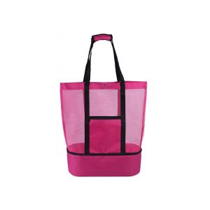 Sac isotherme de plage - Rose rouge - Neuf