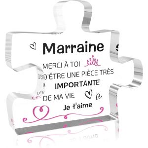 Ershi-Cadeau Marraine Cadeaux,Cadeau Pour Marraine Personnalisé Noel Anniversaire Femme Saint Valentin Femme Original Utile Retrai[2703] - Neuf