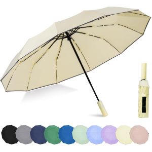46 pouces tissu premium ouverture automatique parfait pour portefeuille et sac &agrave; dos parapluie portable pour les femmes et les hommes - Neuf