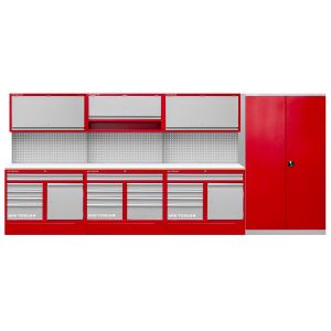 Mobilier d'atelier 4,4m avec armoire de rangement MW Tools PRACO3559K - Neuf