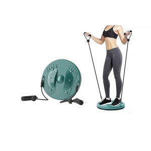 Disque De Torsion Pour La Taille Avec Cordons De Serrage Et Planche De Massage Magn&eacute;tique Pour La Plante Des Pieds - Vert - Neuf