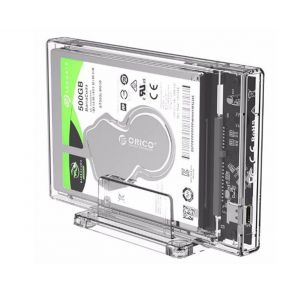 Bo&icirc;tier de disque dur externe USB 3.1 Type-C pour disque dur/SSD SATA 2,5"", jusqu'&agrave; 4 To, disque dur non inclus - Neuf