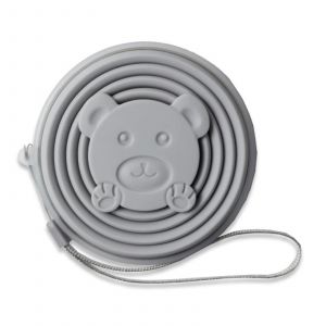 Gobelet En Silicone Portable Pour Voyager Avec Lani&egrave;re Gobelet R&eacute;utilisable Personnalis&eacute; Pour La Randonn&eacute;e Gris Clair - Neuf