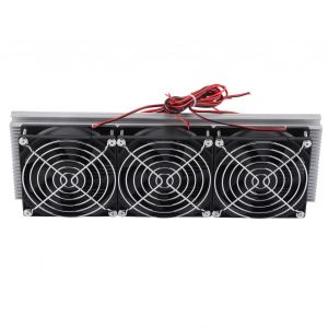 Kit de refroidissement a semi-conducteurs 12 V 150 W, systeme de refroidissement a semi-conducteurs a structure d'etancheite a faible bruit a 3 coeurs pour cave - Neuf