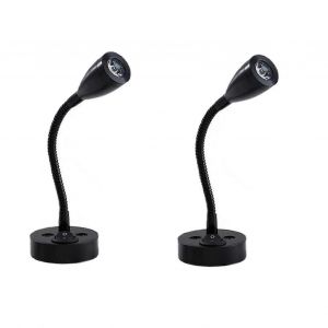 2 Pièces Lampes De Lecture Led Projecteur 12v Dimmable Switch Lampe De Chevet Murale Lumière Intérieure Camping-Car 6000k Blanc Pour Camping-Car - Neuf
