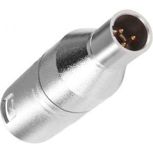 Adaptateur convertisseur XLR 3 broches vers mini XLR 3 broches pour casque X-l-r-3 m&acirc;le vers mini x-l-r m&acirc;le audio &eacute;quilibr&eacute;,pour microphone,appareil photo,cam&eacute;scope,haut-parleur - Neuf