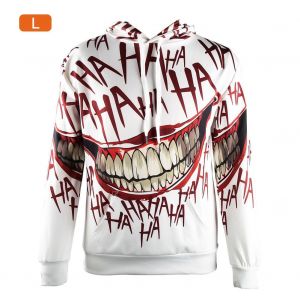 Sweat A Capuche Unisexe D'exterieur, Lettres Sanglantes, Motif Dents, Sweat-Shirt D'halloween, Athletique Et Decontracte (L) - Neuf