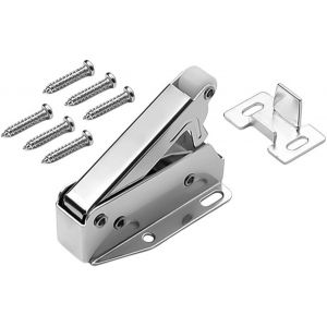 ChenQuanSarl-Loquet &Agrave; Ressort Automatique Pour Portes De Placard Et De Grenier &Agrave; Pression Fermeture S&eacute;curis&eacute;e Pour Armoires Maisons Bureaux Acier Lamin&eacute; &Agrave; Froid - Neuf