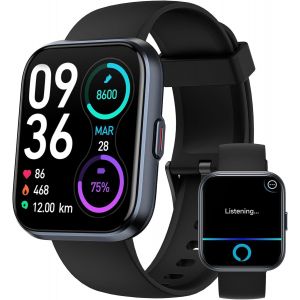 Montre Connect&eacute;e Homme Avec Appel Bluetooth 5.3, Smartwatch Ip68 Avec Fonction F&eacute;minine/120+ Modes Sport/Fr&eacute;quence Cardiaque/Sommeil/Spo2 Montre Connect&eacute;e Podom&egrave;tre Calories Android Ios - Neuf