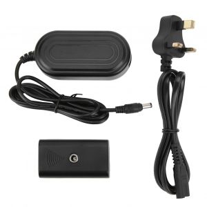 Adaptateur secteur CA et coupleur CC NPF550, kit de batterie factice entierement decodee pour eclairage de remplissage de moniteur 100-240 V (prise UE 100-240 V) - Neuf