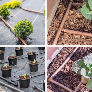 40 Pi&egrave;ces Raccord d'Irrigation 16mm pour Tubes, 10 T&eacute;s, 10 Couplages, 10 Coudes et 10 Bouchons d'Extr&eacute;mit&eacute; Connecteurs Barbel&eacute;s pour Syst&egrave;mes d'Arrosage Goutte-&agrave;-Goutte (1/2 Pouce) - Neuf