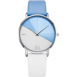 Créative Montres Femmes Étanche Montre Bracelet Pour Femme Analogique Quartz Montre Avec Bracelet En Cuir - Neuf