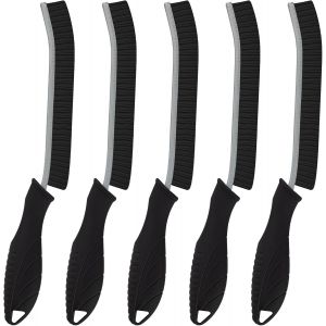 Lot de 5 brosses de nettoà poils durs pour crevasses-Brosse de nettopour joints de carrelage-Outils de nettopour salle de bain,cuisine,toilettes,fenêtre-Noir - Neuf