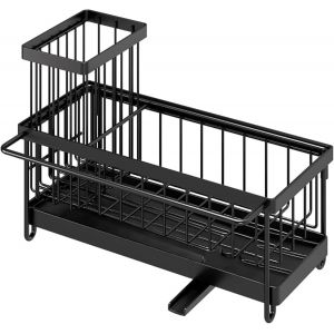 Organisateur D'&eacute;vier Pour La Cuisine,Multifonctionnel Pour &Eacute;vier De Cuisine Organisateur,Porte Eponge Evier,Porte Eponge Evier Cuisine,En M&eacute;tal Porte-&Eacute;ponge De Cuisine,Sans Per&ccedil;age - Neuf