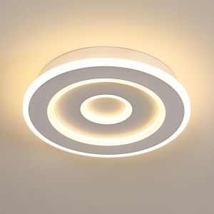 Subzonal-Plafonnier Led Rond Moderne, 28w 28cm Lampe De Plafond Led, Blanc Luminaire Plafonnier Int&eacute;rieur Pour Chambre &Agrave; Coucher, Salon, Couloir, Lumi&egrave;re Chaude 3000k - Neuf