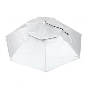Grand Chapeau Parapluie Double Pliable, Respirant, Anti-Uv, Pour La Peche En Plein Air (95 Cm 37,4 Pouces) - Neuf