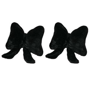 Coussin d'arc,oreiller en forme d'arc,coussin de taille d'arc doux,noir - Neuf