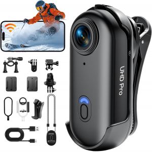 SUBZONAL-Camera Sport WiFi, 1080P HD Camera Moto 360 Coffret &Eacute;tanche, Objectif Grand Angle 150&deg; Dashcam Moto Mini, Design De La Taille d'un Pouce Compatible Partage R&eacute;seaux Sociaux Plong&eacute;e/Cyclisme - Neuf