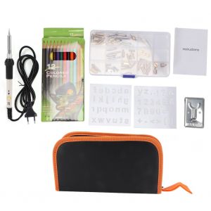 Kit de fer a repasser electrique a temperature reglable avec 53 pointes de fer, prise UE blanche 220 V - Neuf