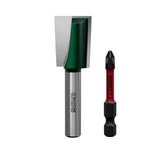 KAL-Fraise Professionnelle De Nettoyage Du Sol De 8 Mm, Avec Embouts Magnétiques À Percussion, Fraise À Tige, Outil De Travail Du Bois (18 Mm) - Neuf