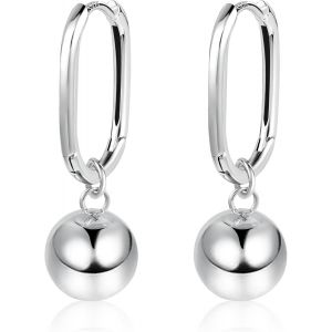 Kal-Boucles D'oreilles Femme Argen 925, Boucles D'oreilles Femme Or Pendantes Acier Inoxydable Cadeaux De Vacances D'anniversaire Boucles D'oreilles Pour Femmes - Neuf