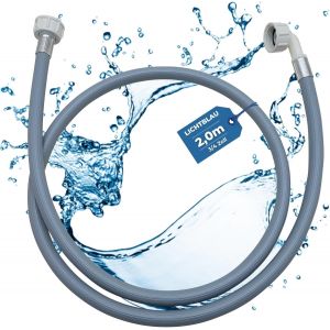 Tuyau D'arrivée D'eau Lave-Linge Lave-Vaisselle 2955 Raccordement Longueur 2,0m I 3/4"" Coudé/Droit Avec Joint I Tuyau D'arrivée D'eau Usage Universel Indépendant Du Fabricant - Neuf