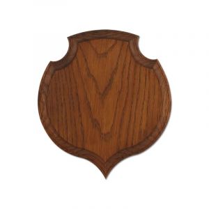 Ecusson Chasse Troph&eacute;e Coeur Ch&ecirc;ne Fonc&eacute; Cir&eacute; Tailles Multiples - Neuf