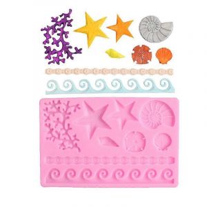 Ventes Promotionnelles Moule De Cuisson De G&acirc;teau En Silicone Moule D'&eacute;toile De Mer - Neuf