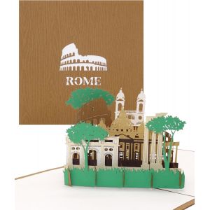 Trahoo-Carte Pop-Up 3d « Rome ¿ Panorama » Comme Souvenir, Bon D'achat, Carte D'invitation, Carte D'anniversaire, Invitation Et Bon De Voyage - Neuf