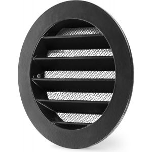 Wsgb Round Air Vent Grille 100 Mm With Aluminium Mosquito Net,Interior Cast Aluminium,Outdoor Ventilation Grille For Motorhomes,Garages,Uv Stable,Rustproof - Neuf